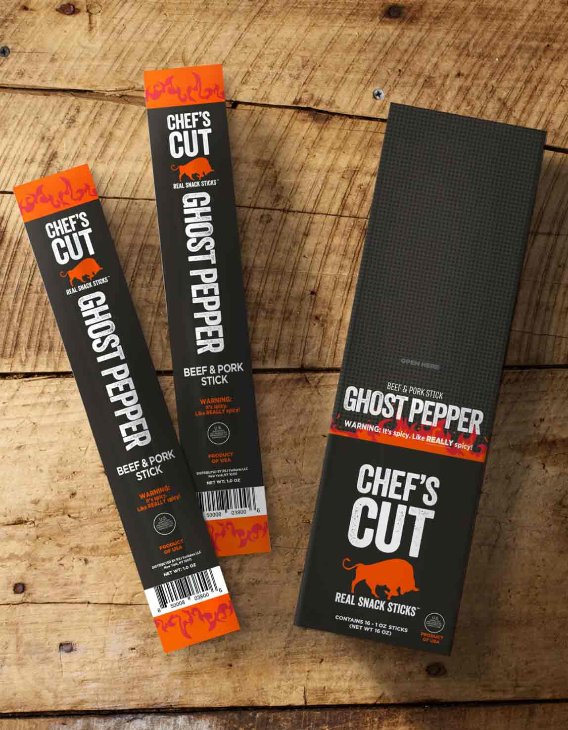 Ghost Pepper Beef & Pork Snack Sticks